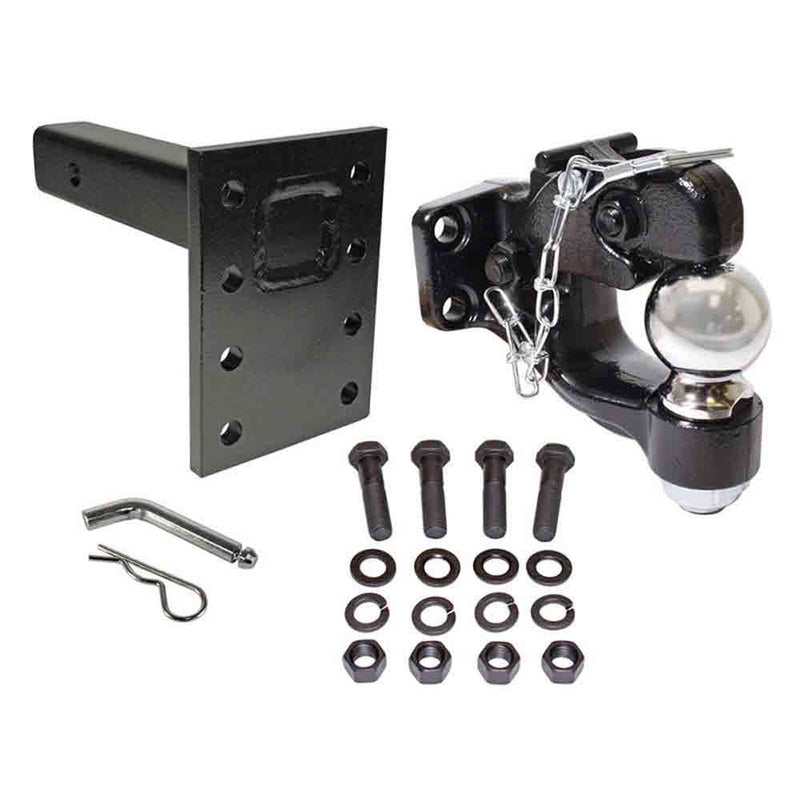 Load image into Gallery viewer, Combination Pintle Hook with 2&quot; Ball, Mounting Plate and Hardware
