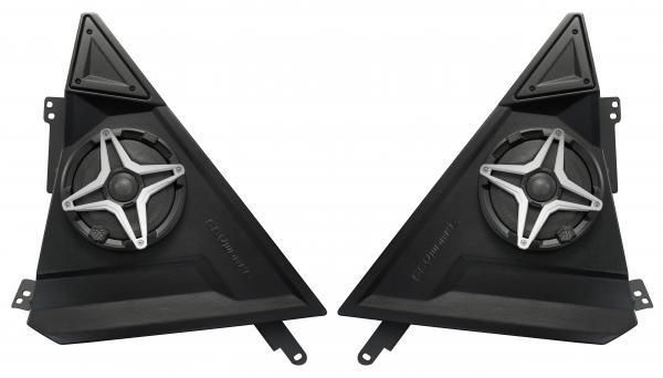 Load image into Gallery viewer, SSV Works Front 6.5&quot; Speaker Pods With Grey Grilles For Polaris Slingshot 15-21

