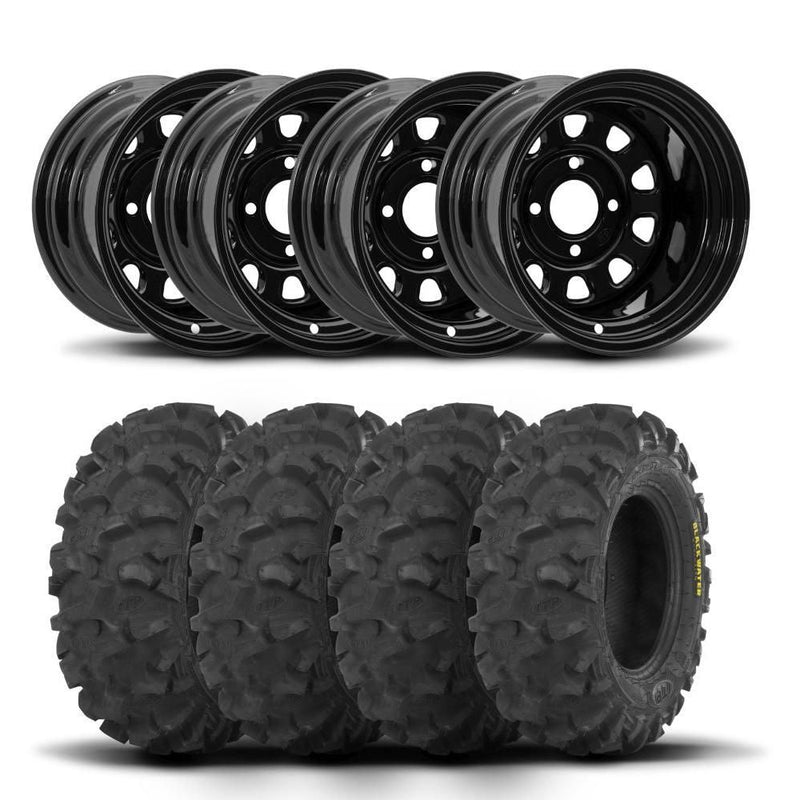 Load image into Gallery viewer, ITP Delta Steel 12" Wheels And Blackwater Evolution Tires [28x10-12]
