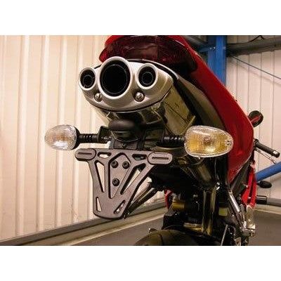 Load image into Gallery viewer, R&amp;G Racing Black Tail Tidy License Plate Holder For 2006-2012 Triumph Daytona 675
