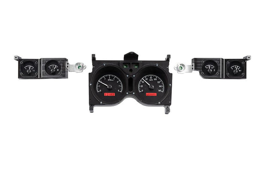 Dakota Digital 1973-1977 Chevrolet Malibu/Monte Carlo/El Camino/GMC Sprint VHX Black Red Display Gauge Kit VHX-73C-CVL-K-R
