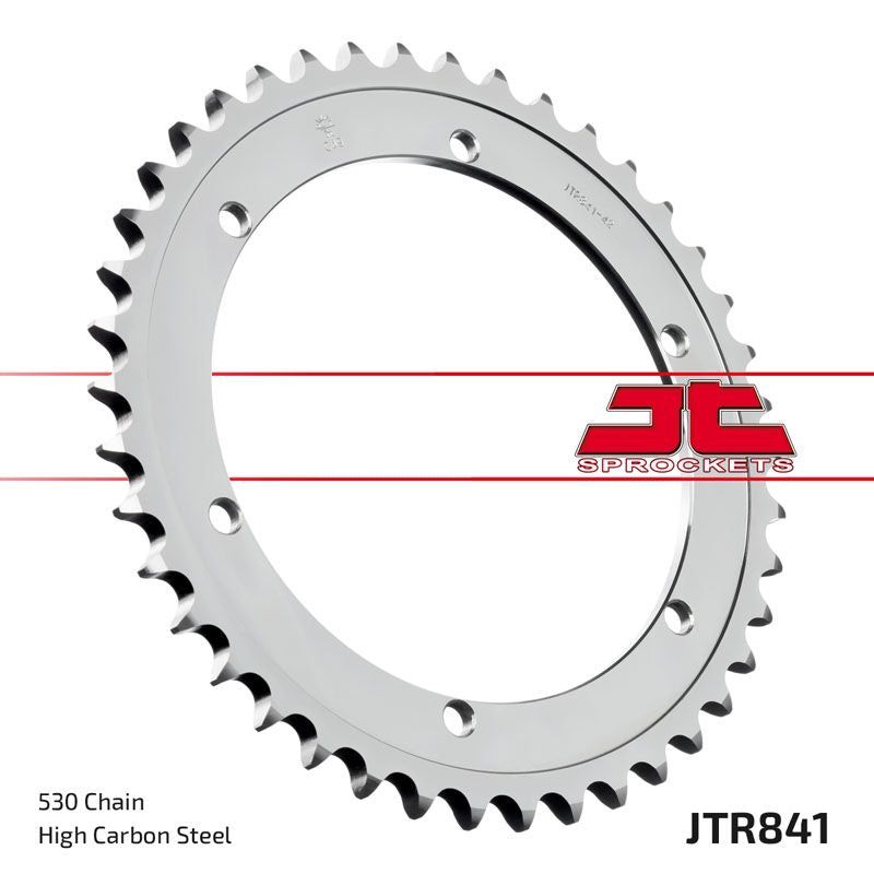 JT Sprockets Rear Steel Sprocket 42 Tooth 42T 530 Chain For Yamaha XT500 530 Chain Conversion 1978 JTR841.42