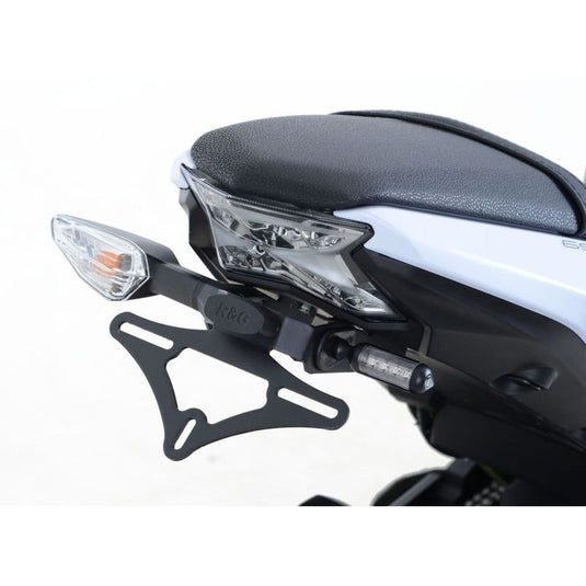 R&G Racing Black Tail Tidy License Plate Holder For 2017-2024 Kawasaki Ninja 650 EX650