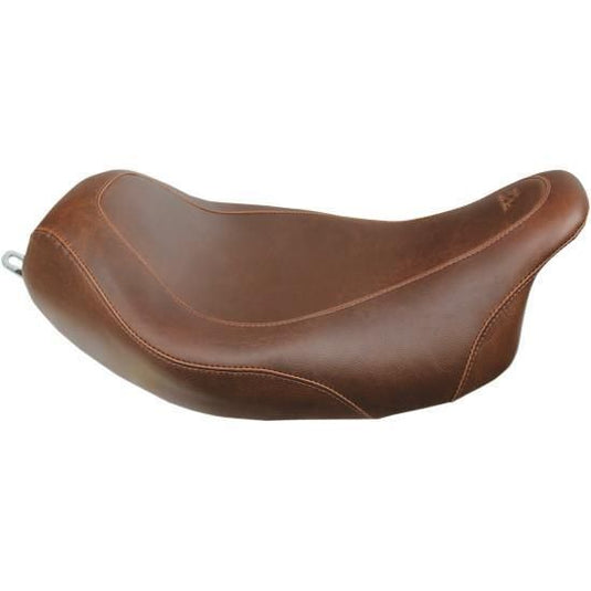Harley FLHTCU Ultra Classic 2008-2015 Wide Tripper Solo Seat Brown by Mustang