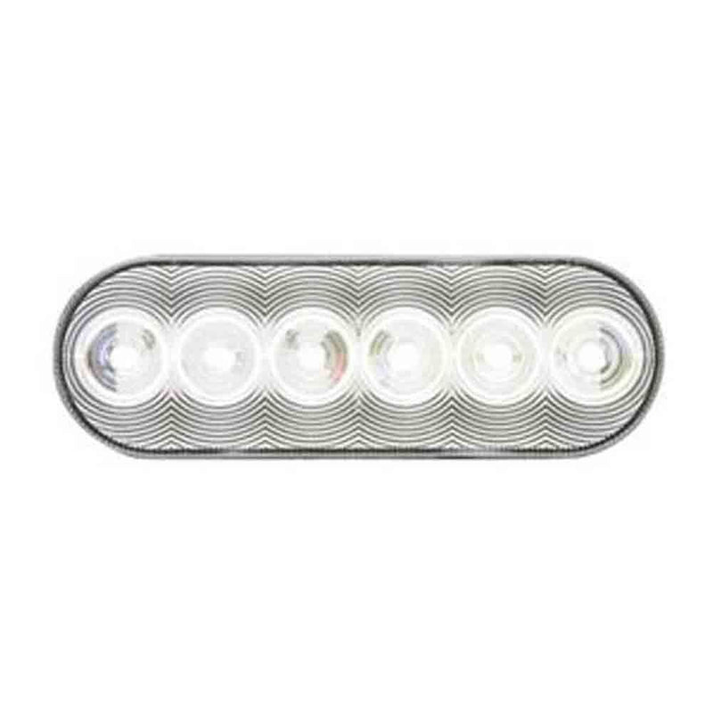 Load image into Gallery viewer, LED Clear Lens Back-Up Light - Flush Mount - 6 Inch Oval Sealed, 12 Volt
