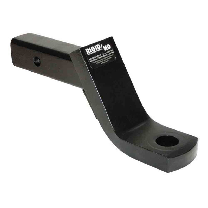 Load image into Gallery viewer, Rigid Hitch Heavy Duty Ball Mount for 2 inch Receivers - 12,000 lbs. Tow Capacity - 4 inch Drop - 3 inch Rise - 9-1/8&quot; Length - Made in USA
