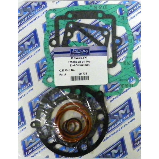 WSM Top End Gasket Kit For Kawasaki 125 KX 92-94 29-738
