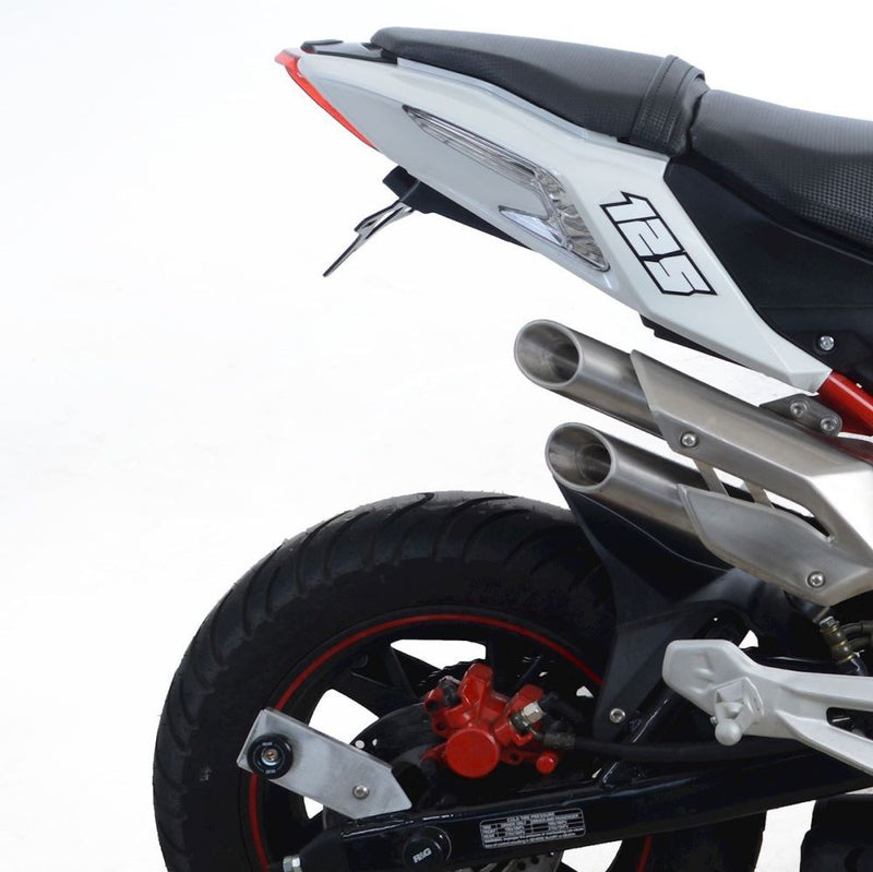 Load image into Gallery viewer, R&amp;G Racing Black Tail Tidy License Plate Holder For 2024-2025 Benelli TNT 125
