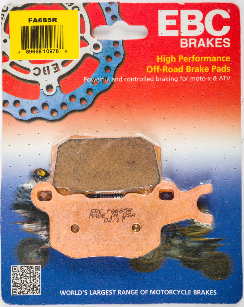 Load image into Gallery viewer, EBC 1 Pair Sintered R Series Heavy-Duty Brake Pads MPN FA685R

