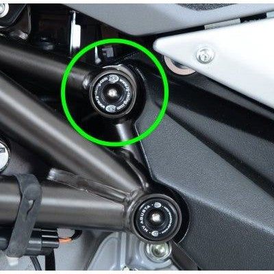 R&G Racing Black Upper Trellis Frame Plug For 2013-2016 MV Agusta Brutale 675