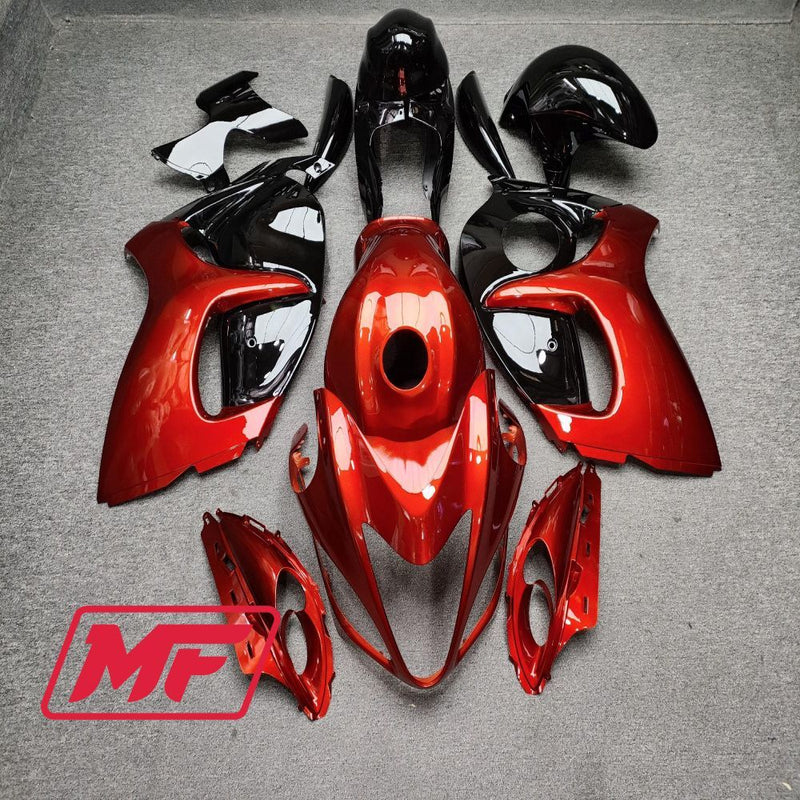 Load image into Gallery viewer, Monster Fairings Full Kit Suzuki GSXR1300 08-20 Gloss Red / Black + Windshield + Gas Tank Cover
