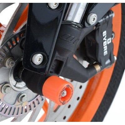 Load image into Gallery viewer, R&amp;G Racing Orange Fork Protectors For 2021-2023 Husqvarna 125 Svartpilen
