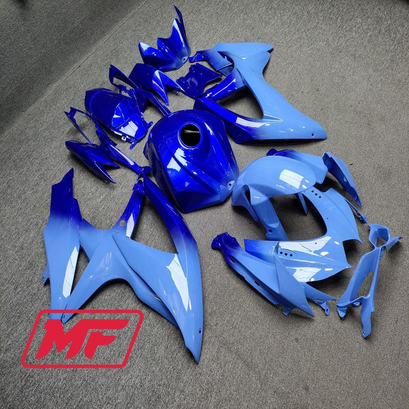 Load image into Gallery viewer, Monster Fairings Full Kit Suzuki GSXR600-750 08-10 Gloss Blue Gradient + Windshield + Gas Tank Cover
