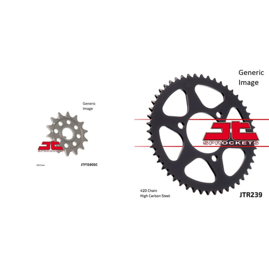 Front and Rear Steel Sprocket Kit for OffRoad YAMAHA WR250F 2001-2006