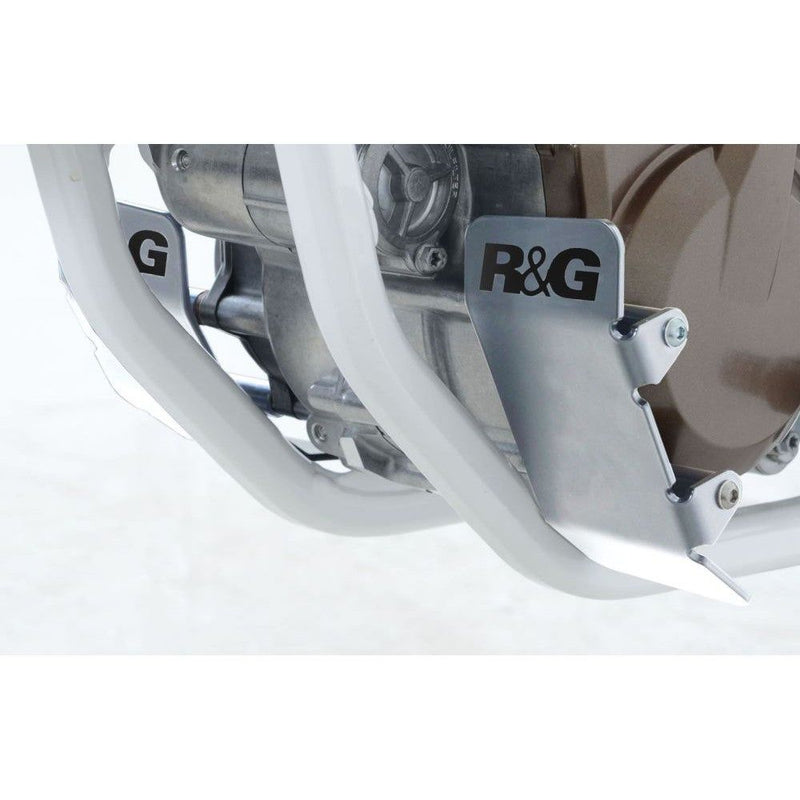 Load image into Gallery viewer, R&amp;G Racing Silver Engine Case Guards For 2015-2018 Husqvarna FS450 ECG0005SI
