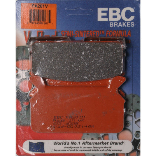 EBC Semi Sintered V Pad For Harley-Davidson FLT, FLHT, FLHTCI 1986-1999 Rear