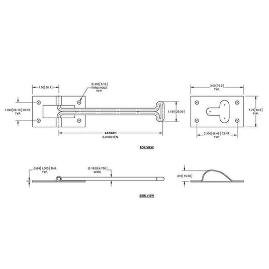 6 Inch Wire Door Holder