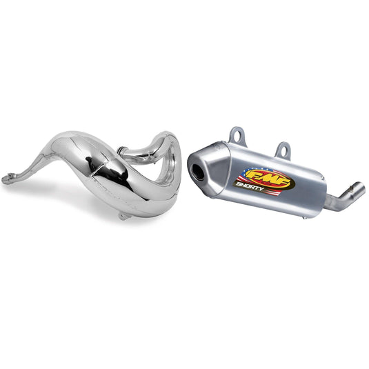 Fatty Exhaust Pipe & Powercore 2 Shorty Silencer-Big Bore for KTM 105 XC 07-12