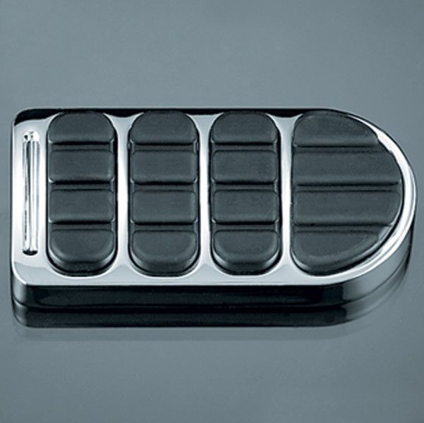 Load image into Gallery viewer, KURYAKYN CHROME LONGHORN ISO BRAKE PEDAL PAD 1984-2017 HARLEY FX, XG MODELS 8044
