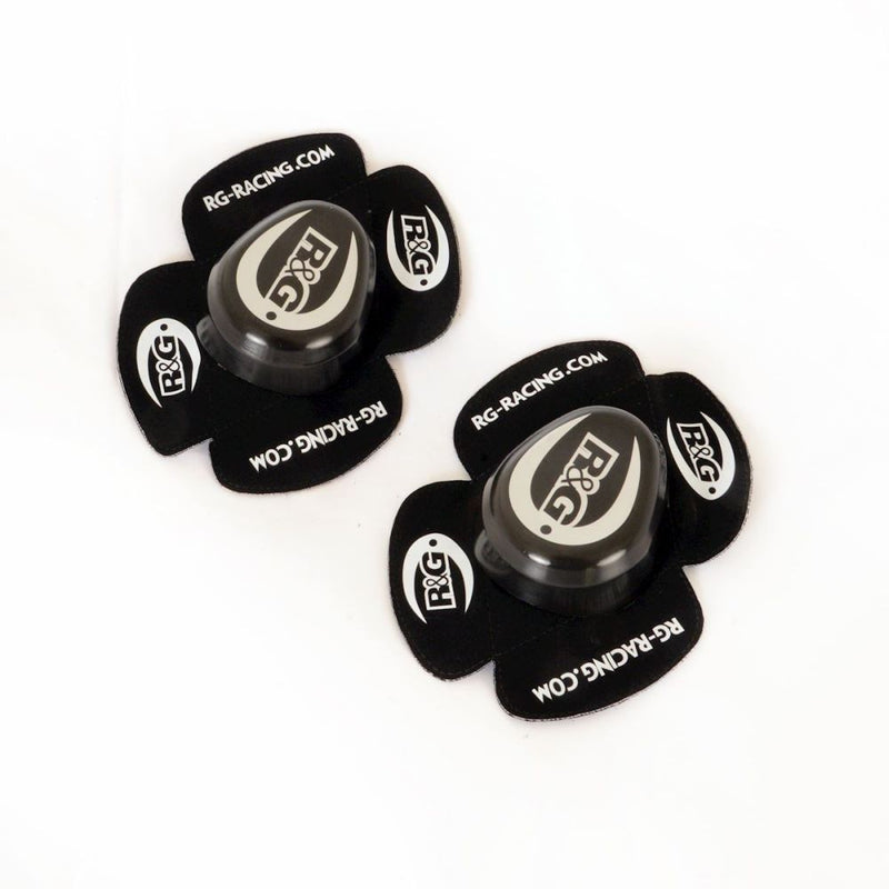 Load image into Gallery viewer, R&amp;G Racing White Wider Aero Knee Sliders AKS0003WH
