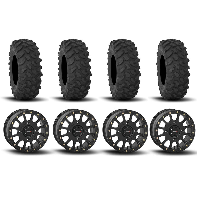 Load image into Gallery viewer, System 3 SB-5 Beadlock Matte Black 15" Wheels And XTR370 Tires [32x10-15]
