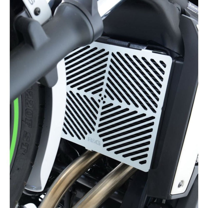 Load image into Gallery viewer, R&amp;G Racing Brushed Aluminium Radiator Guard For 2017-2024 Kawasaki Vulcan S EN650
