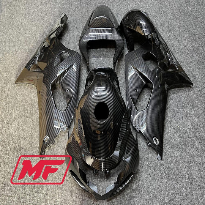 Monster Fairings Full Kit Suzuki GSXR600-750 01-03 Carbon Fiber Style + Windshield + Gas Tank Cover
