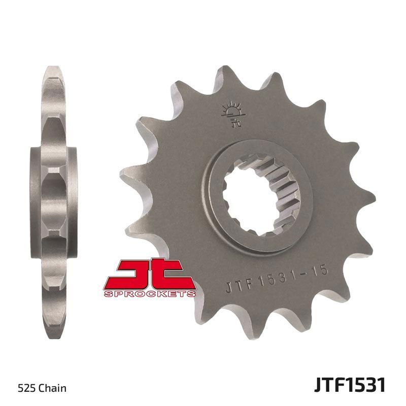 Load image into Gallery viewer, JT Sprockets Front Steel Sprocket 15 Tooth 15T 525 Chain JTF1531.15
