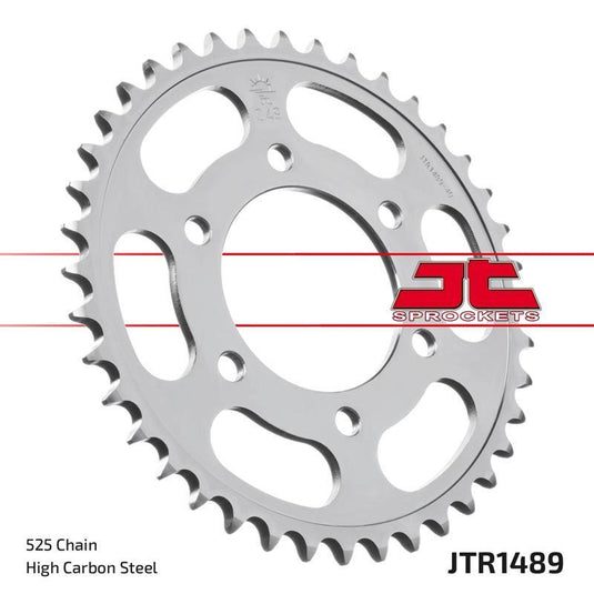 JT Sprockets Rear Steel Sprocket 40 Tooth 40T 525 Chain For Kawasaki ZZR600 J4,J6F,J7F,J8F 2005-2008 JTR1489.40