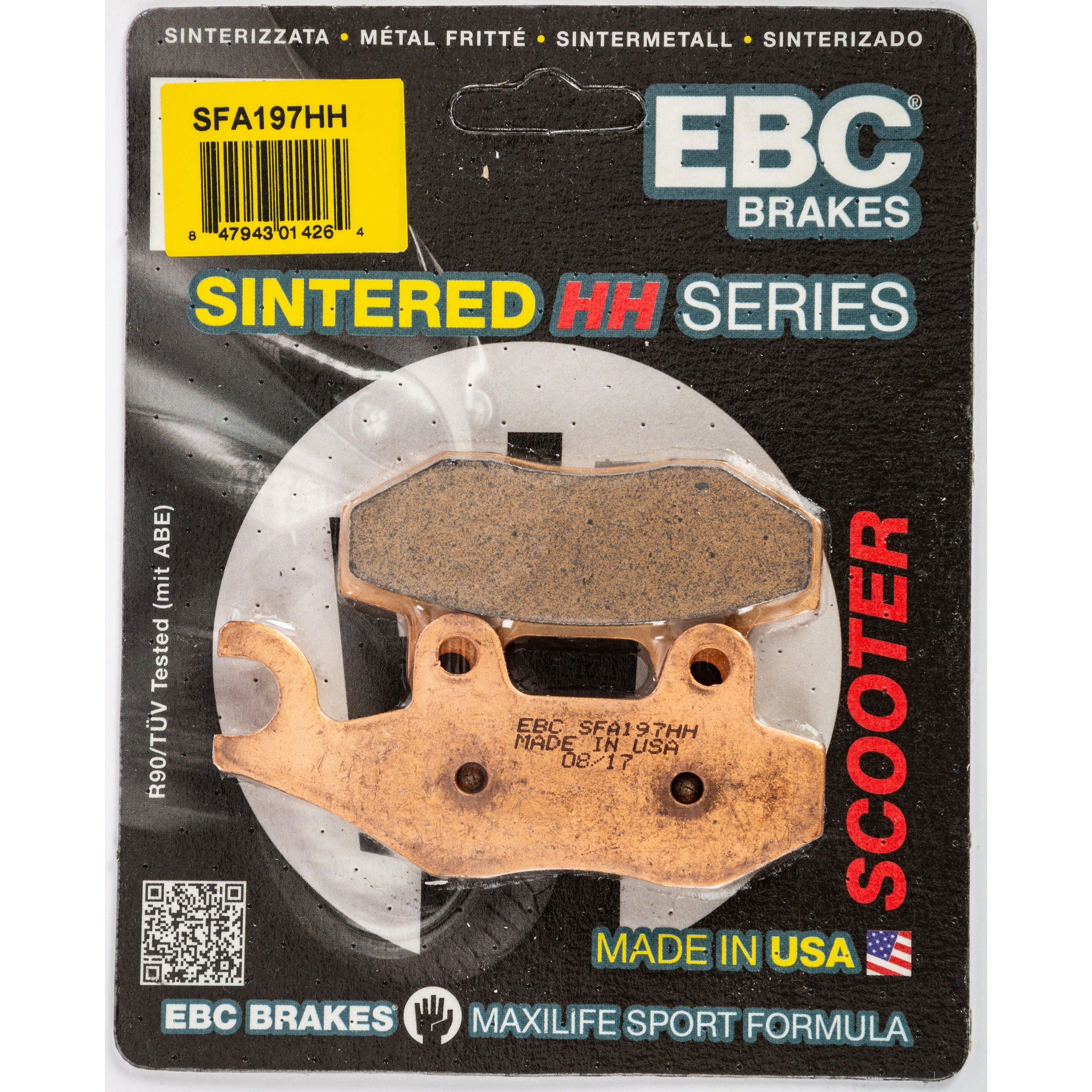 EBC 1 Pair SFA HH Series Scooter Sintered Brake Pads MPN SFA197HH