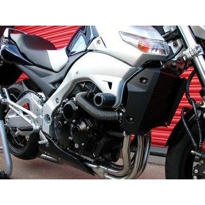 Load image into Gallery viewer, R&amp;G Racing Black Classic Style Crash Protectors For 2006-2012 Suzuki GSR600
