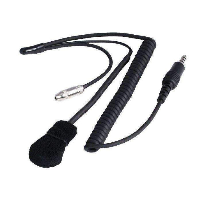 Rugged Radios IMSA 4C Wired Helmet Kit with Mic, 3.5mm Ear Bud Jack, and Coil Cord HK-IFC