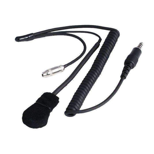 Rugged Radios IMSA 4C Wired Helmet Kit with Mic, 3.5mm Ear Bud Jack, and Coil Cord HK-IFC