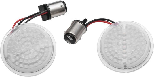 Kuryakyn LuminEZ LED Front Turn Signal Inserts for Harley-Davidson Black