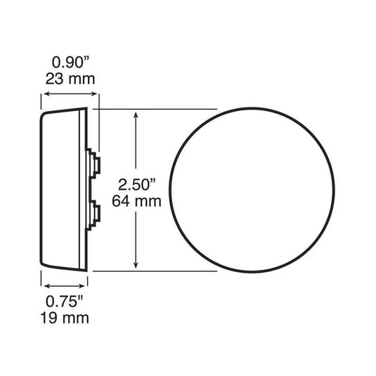 2-1/2 Inch Clearance and Side Marker Light