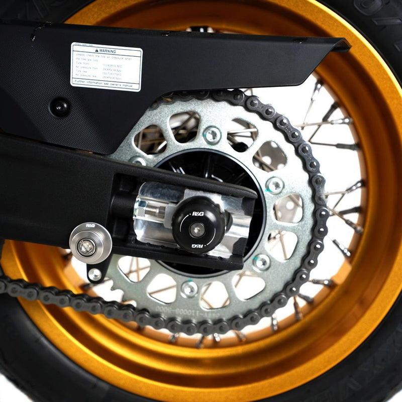 Load image into Gallery viewer, R&amp;G Racing Black Swingarm Protectors For 2022-2024 CFMoto 800MT Explore
