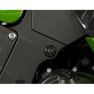 R&G Racing Black Frame Plug Fits Both Sides For 2012-2019 Kawasaki ZZR1400 (ZX-14)