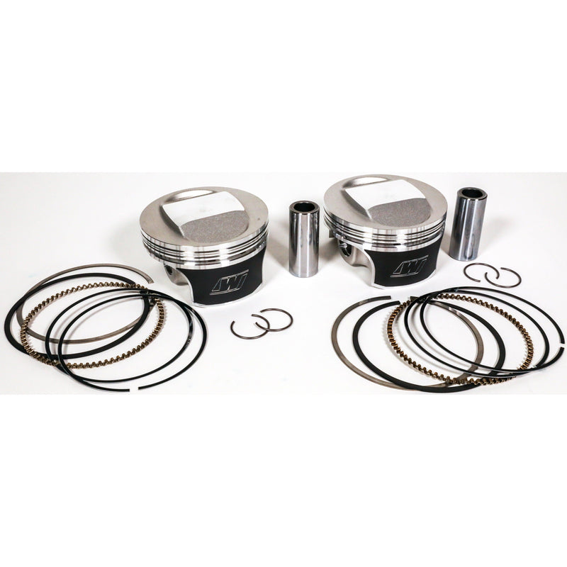 Load image into Gallery viewer, Wiseco Tracker Piston Kit Evo Flat Big Twin 1340 8.5:1 +.010 K0215P1

