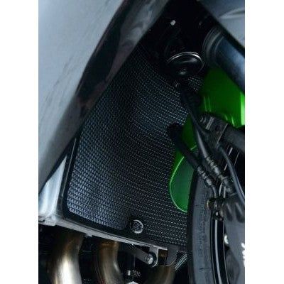 Load image into Gallery viewer, R&amp;G Racing Black Aluminum Radiator Guard For 2007-2018 Kawasaki GTR1400 Concours
