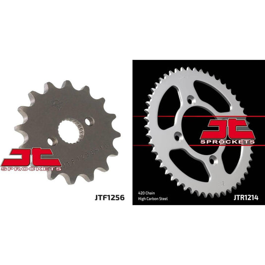 Front & Rear Sprocket Kit for HONDA CRF70 F-4,5,6,7,8,9,A,B,C 04-12 JT Sprockets