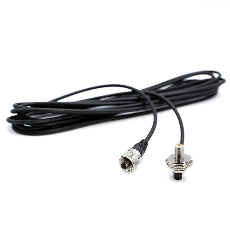 Load image into Gallery viewer, Rugged Radios 17 Ft Antenna Coax Cable with 3/8&quot; NMO (TM) Thick Mount NMO-TM-U
