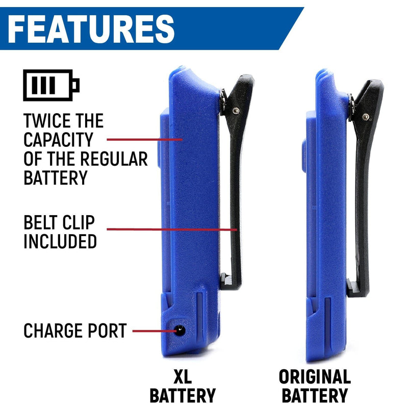 Load image into Gallery viewer, Rugged Radios R1 Handheld Radio High Capacity Battery and Belt Clip BAT-R1-XL
