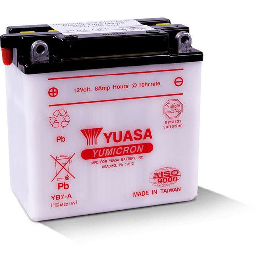 Yuasa Conventional YB7A 12 Volt Battery YUAM227AY