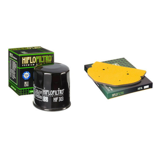 HIFLO FILTRO Oil and Air Filter Kit for KAWASAKI ZX750 P1-P8 ZX-7R 96-03