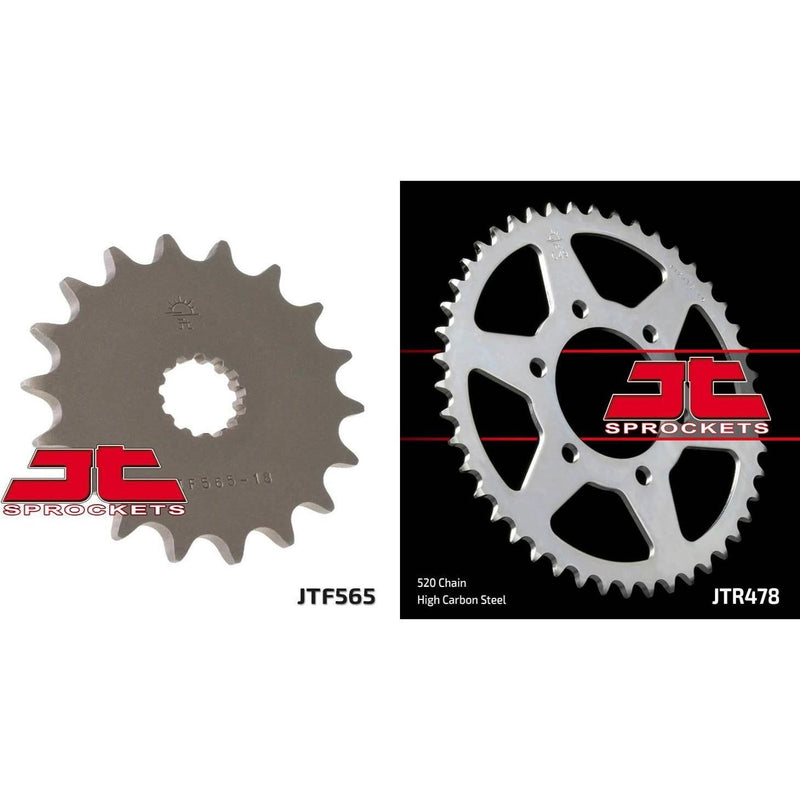 Load image into Gallery viewer, Front &amp; Rear Sprocket Kit for KAWASAKI EX650 C9F Ninja 650R-USA 09 JT Sprockets
