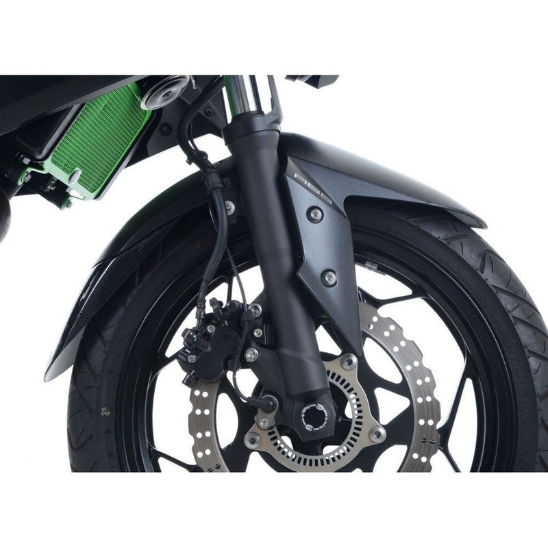 Load image into Gallery viewer, R&amp;G Racing Black Fender Extender For 2012-2020 Kawasaki Ninja 300 EX300
