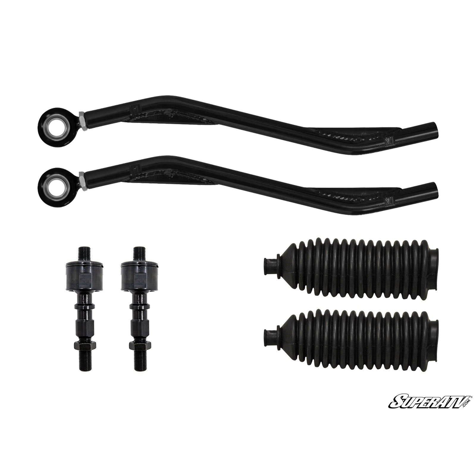 SuperATV Polaris Ranger XP 1000 Z-Bend Tie Rod Kit - Replacement For SuperATV Lift Kits TRRA-P-RAN1K-Z6-14-02