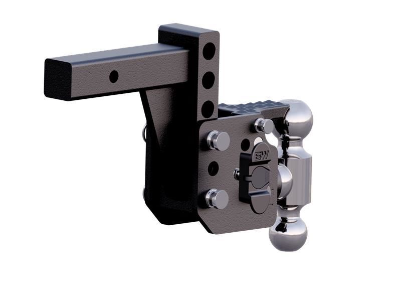 Load image into Gallery viewer, B&amp;W Tow &amp; Stow  Combination Pintle / Ball Mount for 2-1/2 Inch Receivers - Up to 6-1/2 Inch Drop
