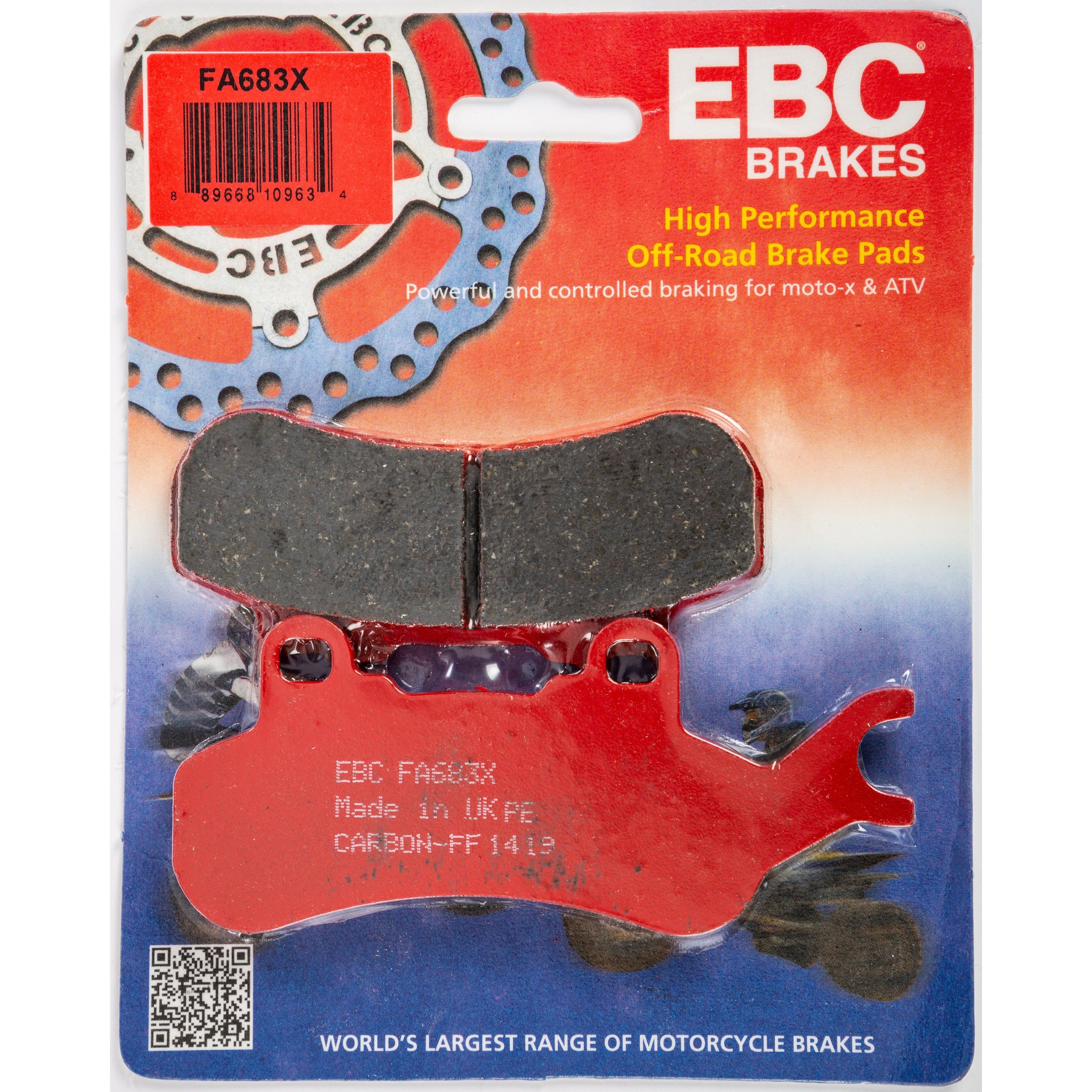 EBC 1 Pair Performance X-Series Carbon Brake Pads MPN FA683X