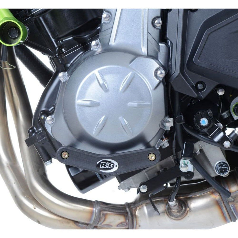 Load image into Gallery viewer, R&amp;G Racing Black Engine Case Sliders LHS For 2019-2024 Kawasaki Z650 ER650
